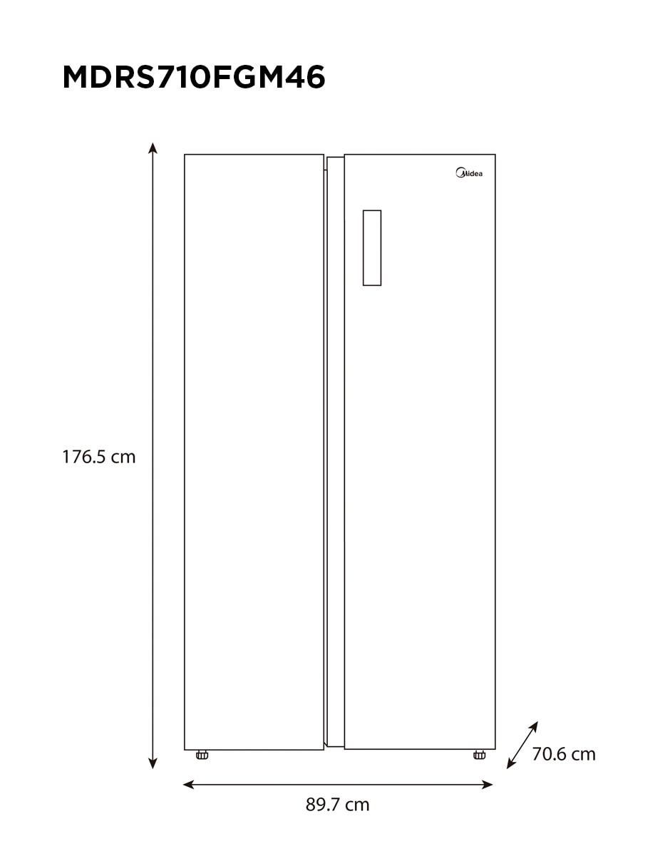 Refrigerador 20 pies cúbicos inverter y no frost MDRS710FGM46 6