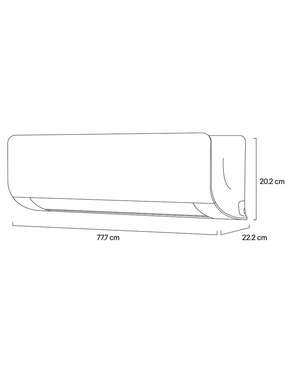 Aire acondicionado Frío y calor 11000 Btu Mw122H4 230 V 11