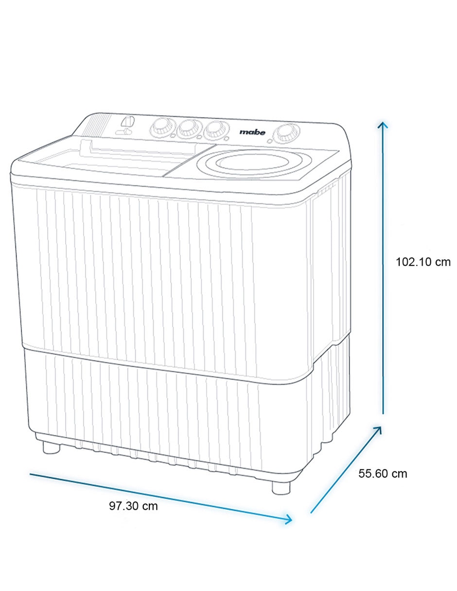 Lavadora 22 kg semiautomática carga superior lmdx2224hbab0 13