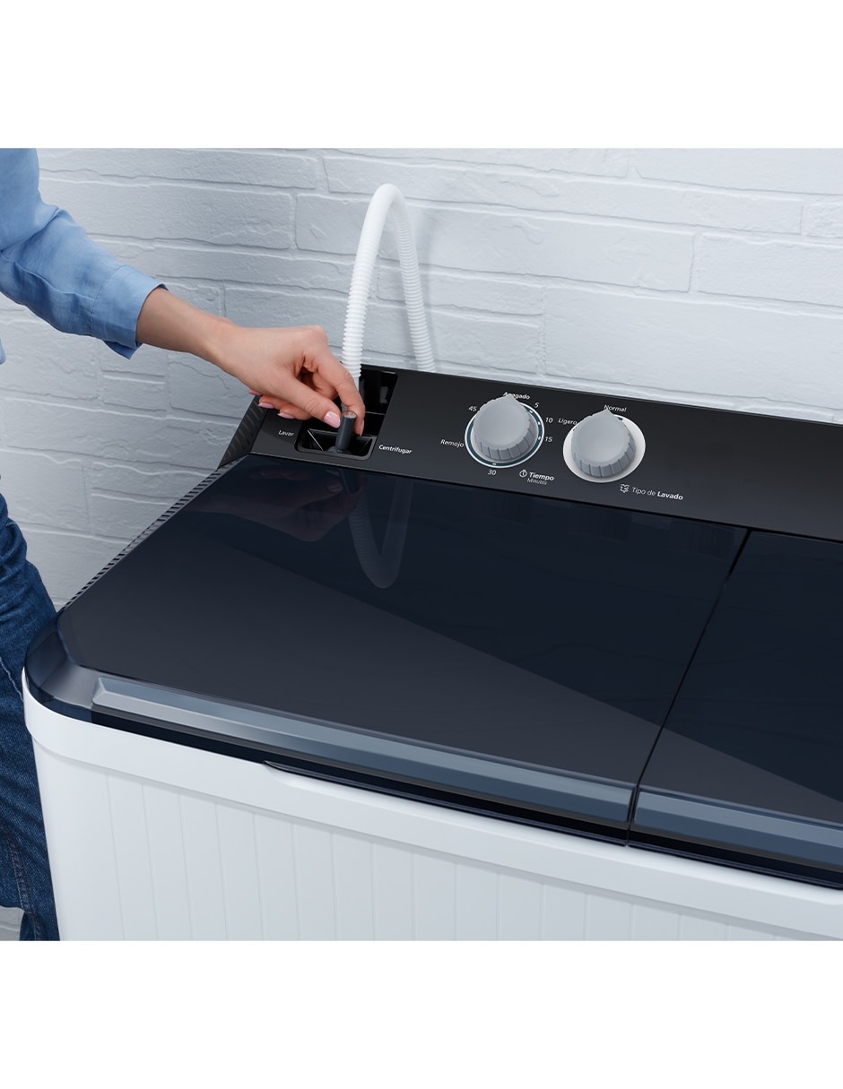 Lavadora 2 tinas 13 kg semiautomática carga superior lmdx3123hbab0 4
