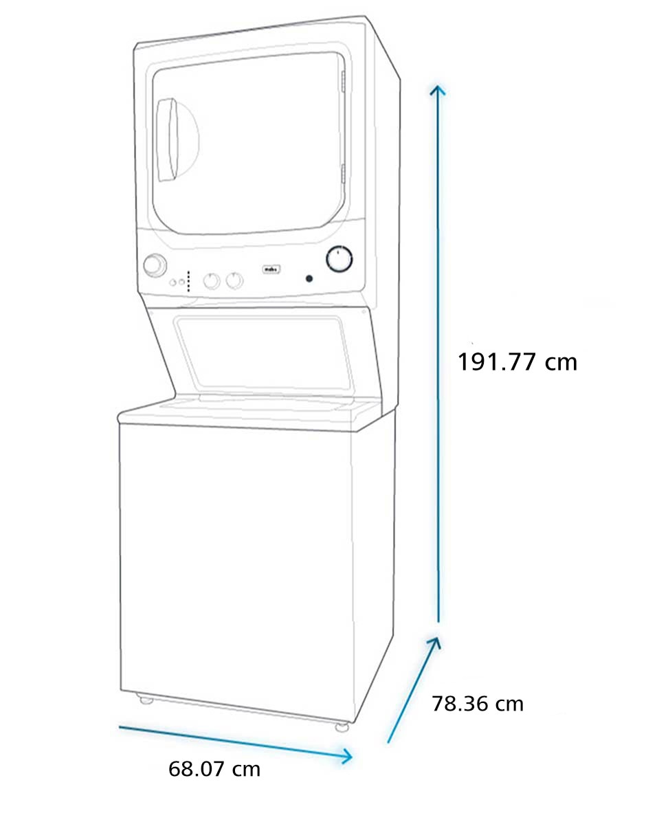 Centro de lavado de gas 24 kg MCL2440PSBB0 10