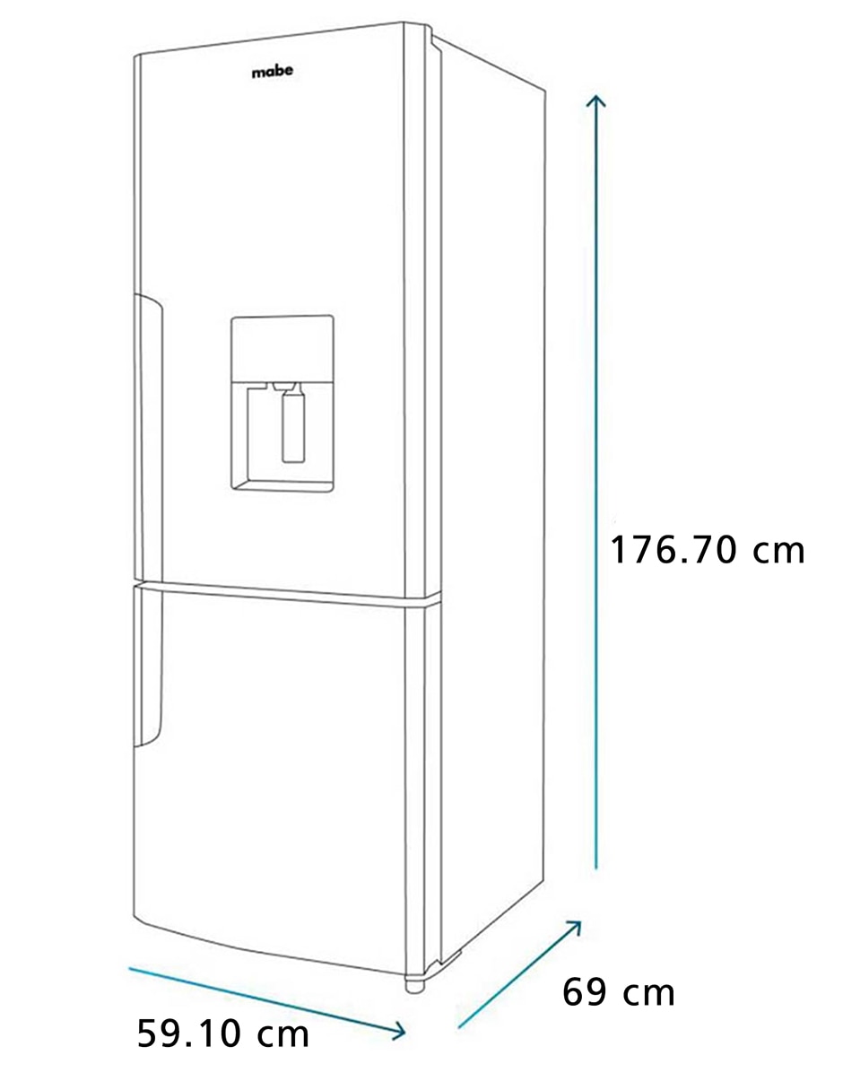 Refrigerador 11 pies cúbico no frost RMB300IZMRP0 13