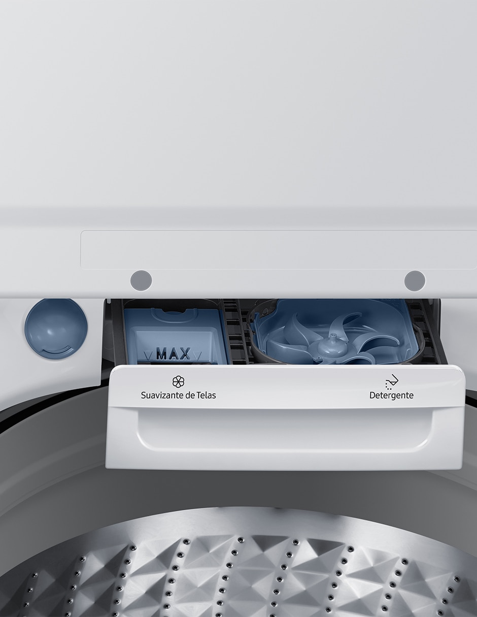Lavadora 22 kg automática carga superior wa22b3550gw/ax 5