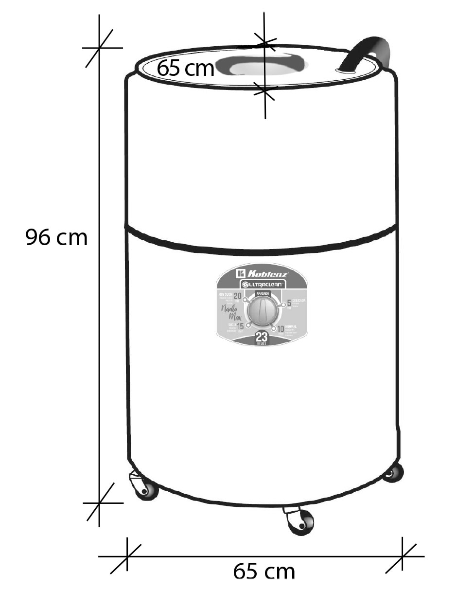 Lavadora 23 kg manual carga superior LRK-2311 5