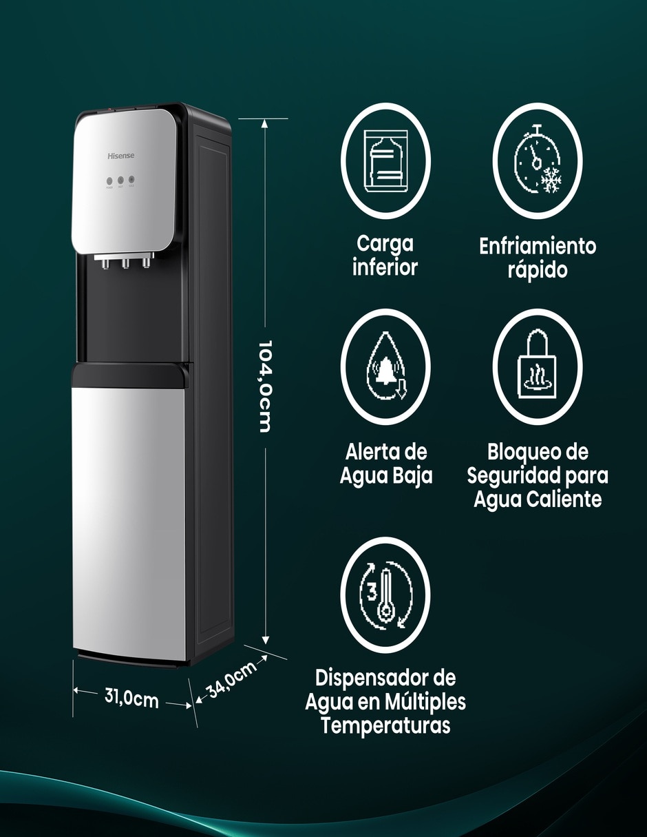 Dispensador de agua H04WDBS3S3 8