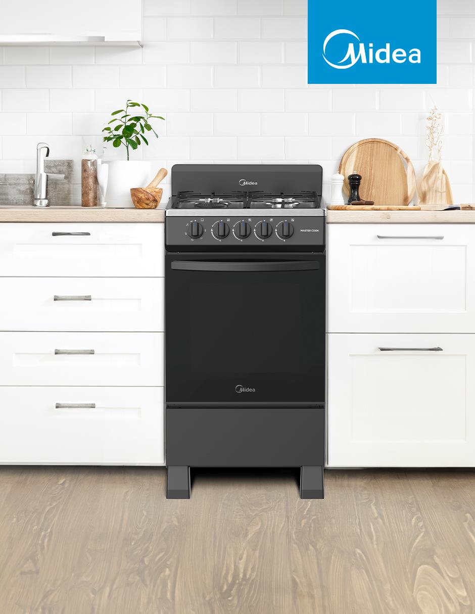 Estufa a gas LP 49.3 cm MGS20FS1BIABB de 4 quemadores 4