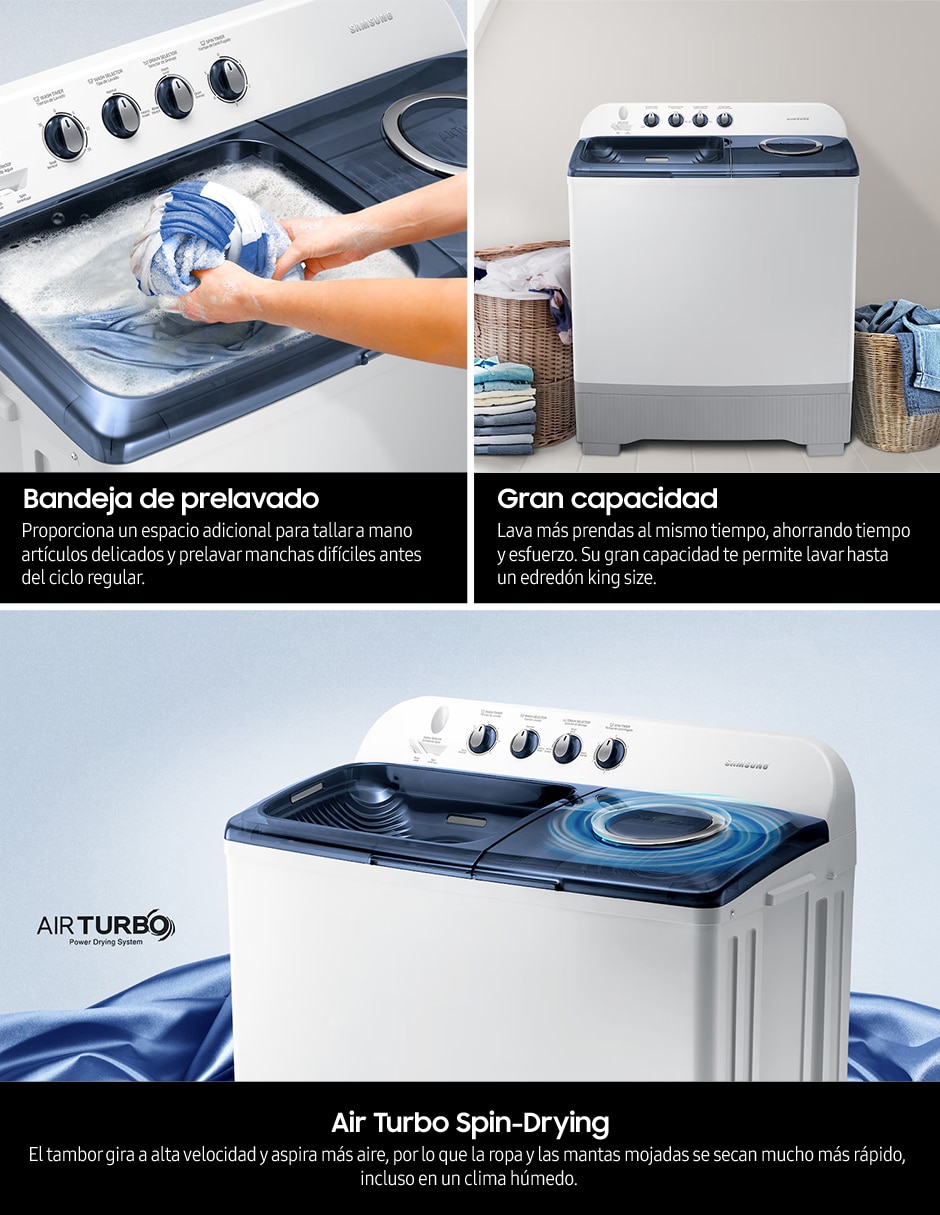 Lavadora 18 kg semiautomática carga superior wt18k5200mb/ax 9