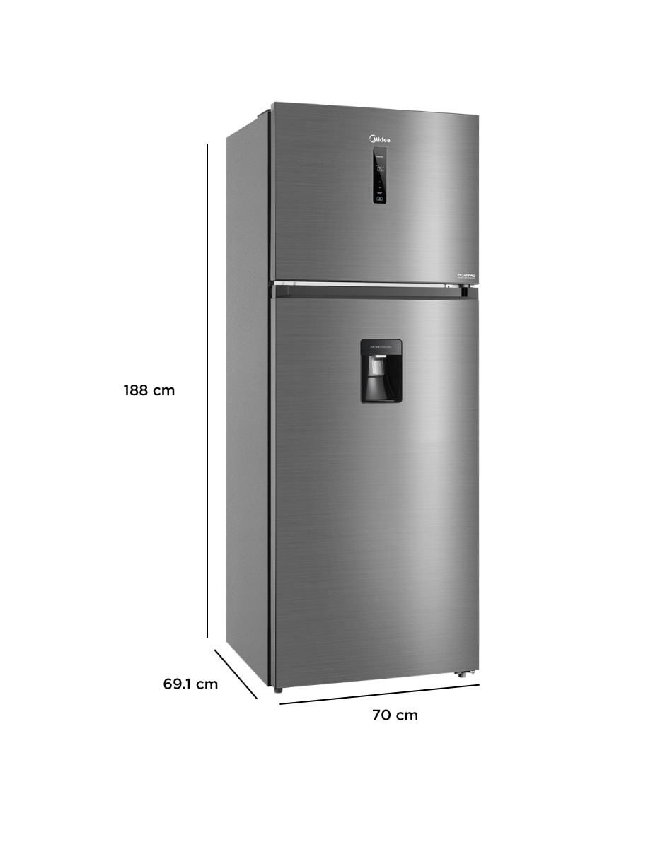 Refrigerador Midea Inverter 17 pies cúbico inverter y no frost y fábrica de hielo MDRT645MTM46WD 7