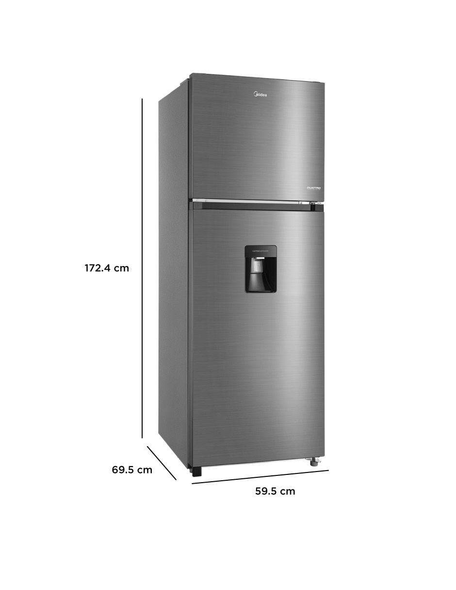 Refrigerador Midea Inverter 12 pies cúbico inverter y no frost y fábrica de hielo MDRT489MTM46WD 8