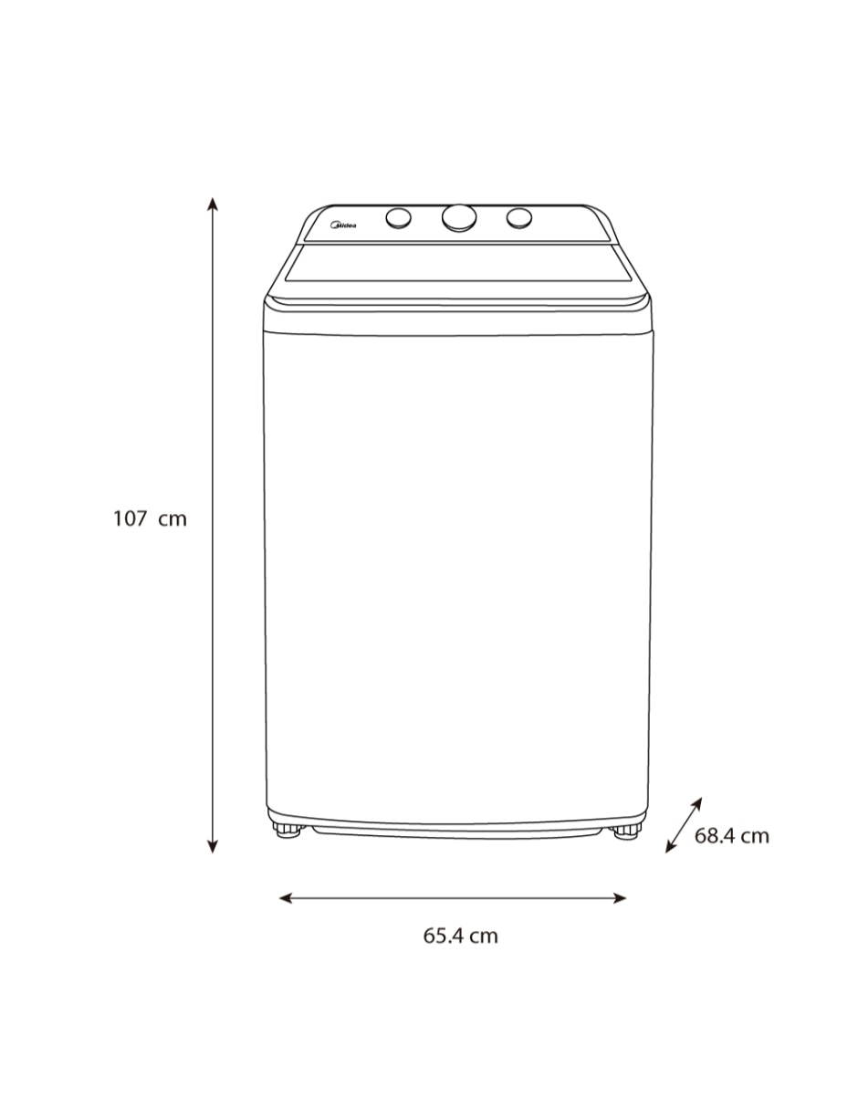 Lavadora 22 kg automática carga superior ma500w22/w 8