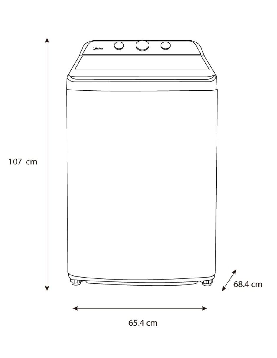 Lavadora 22 kg automática carga superior ma500w22/g 10