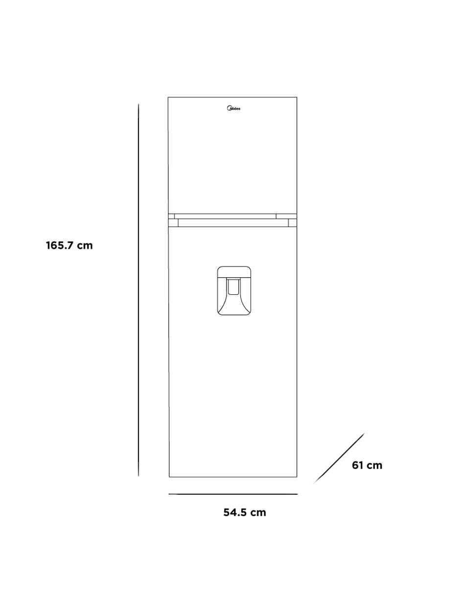 Refrigerador 10 pies cúbico inverter y no frost y fábrica de hielo MDRT385MTM46WD 7