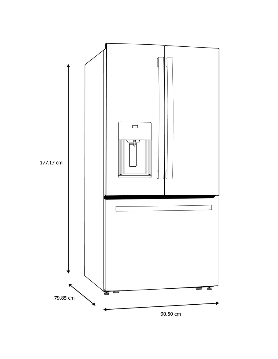 Refr rador Ge 21 pies cúbico dual cooling y fábrica de hielo PYN21JBWCKB 8