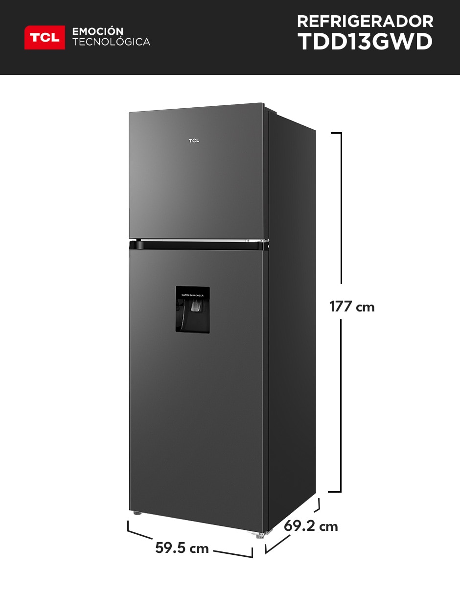 Refrigerador 13 pies cúbico inverter y no frost y fábrica de hielo TDD13GWD 11