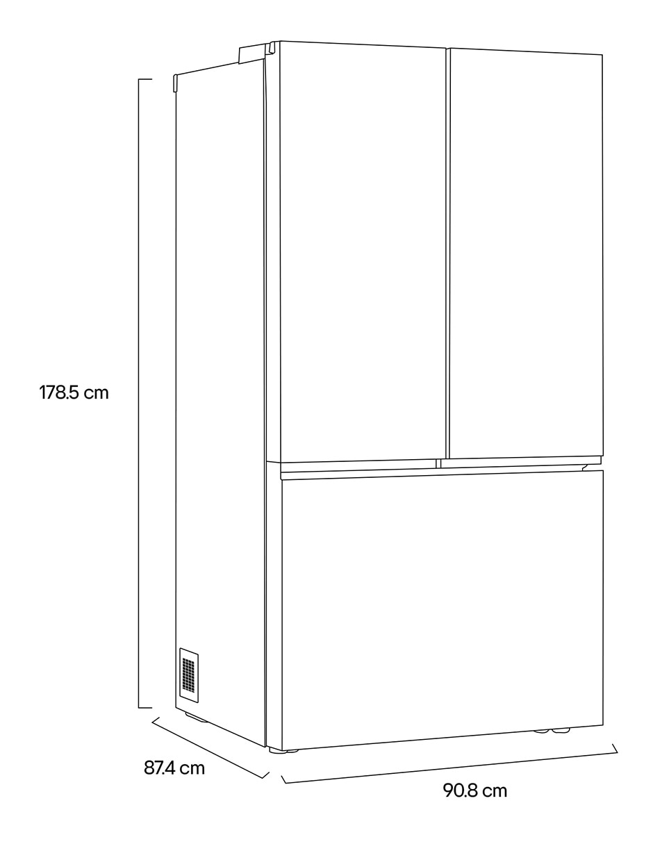 Refrigerador 32 pies cúbicos inverter y no frost GM90KP 11
