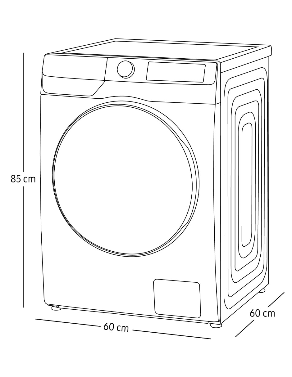 Lavasecadora eléctrica 13kg 8kg WD13FG6B34BBAX 10