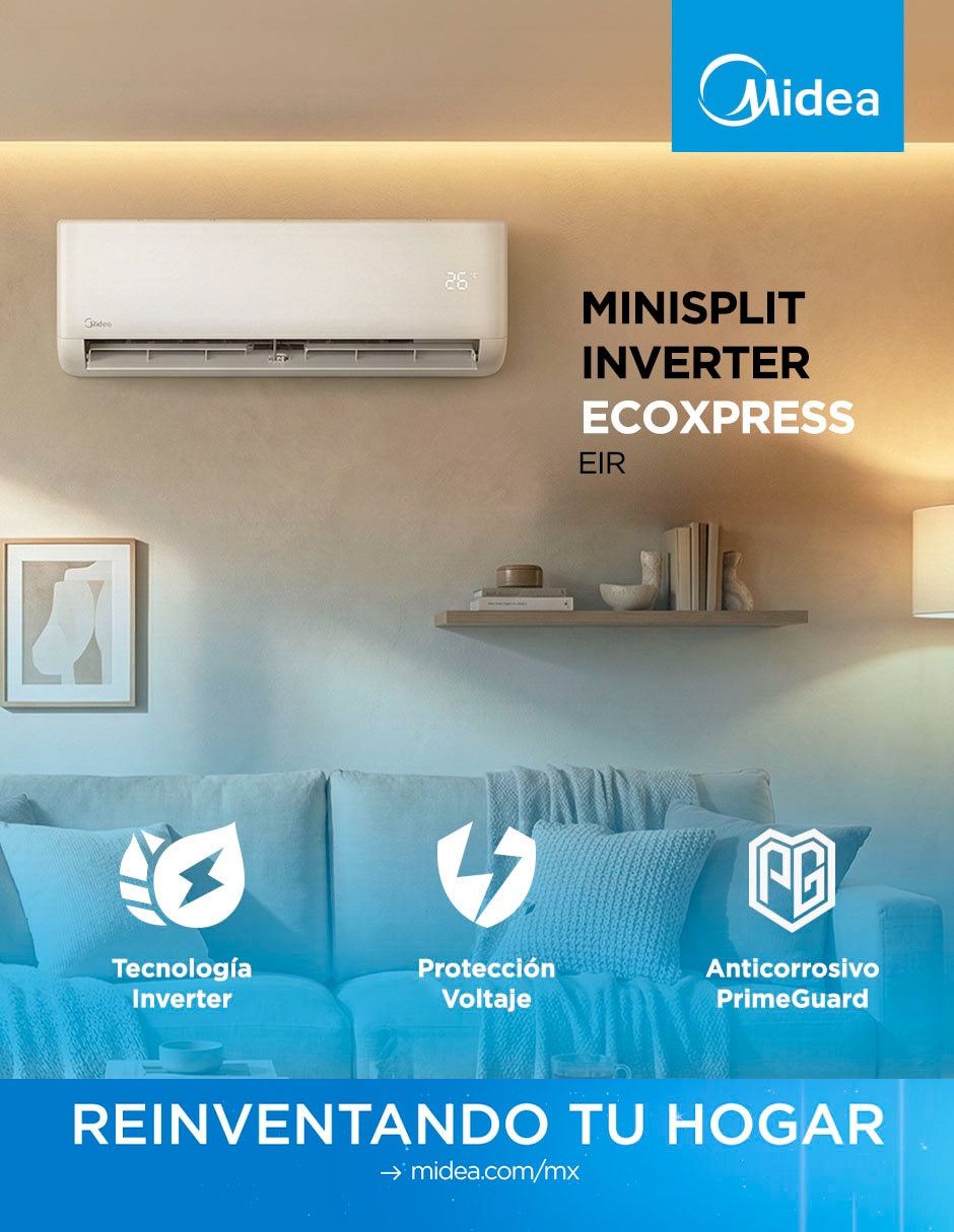 Aire acondicionado mini split invert frío 12000 BTU MAS12C2EIR 230 V 5