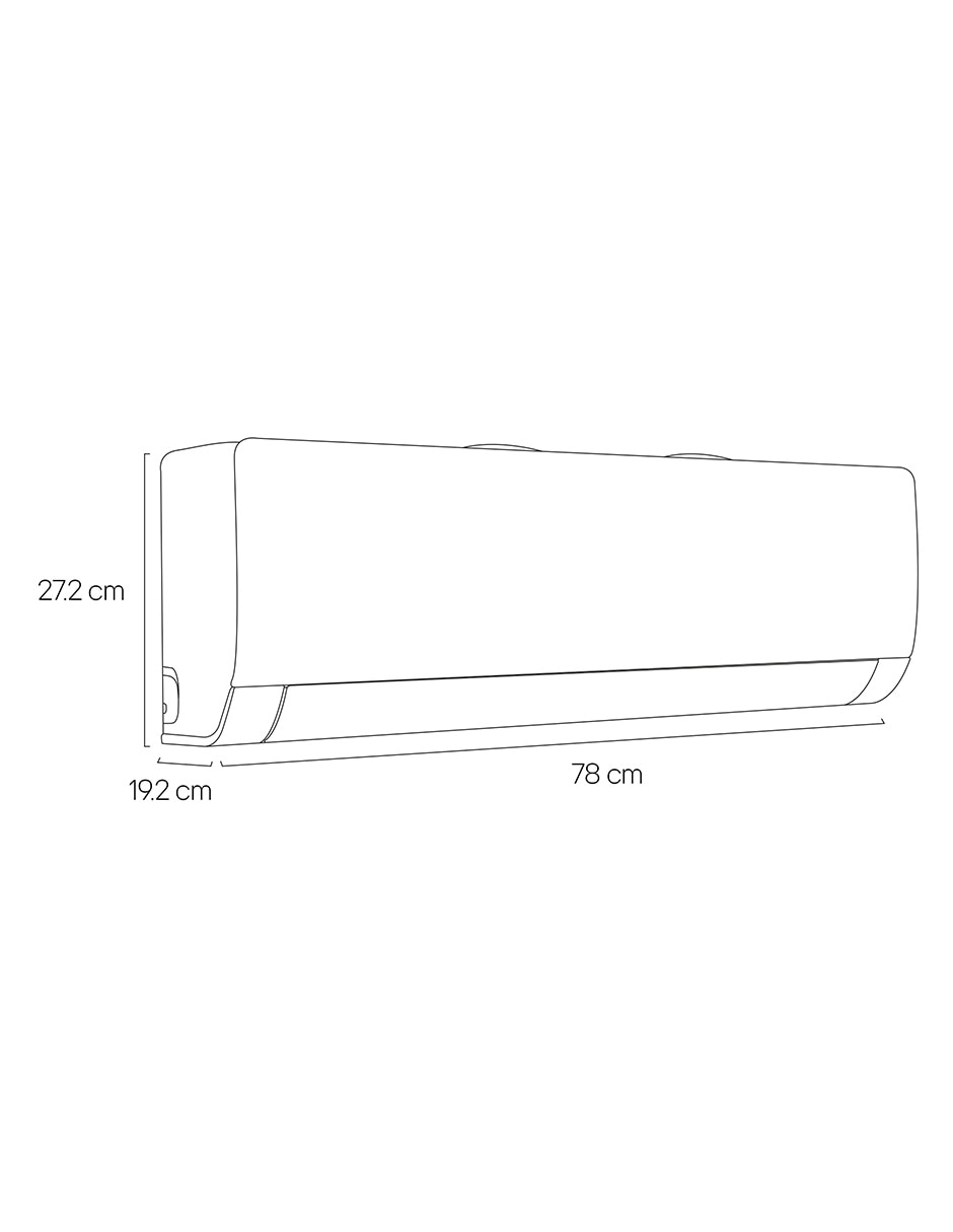 Aire acondicionado mini split frío y calor 11000 Btu Mt121H0 115 V 11